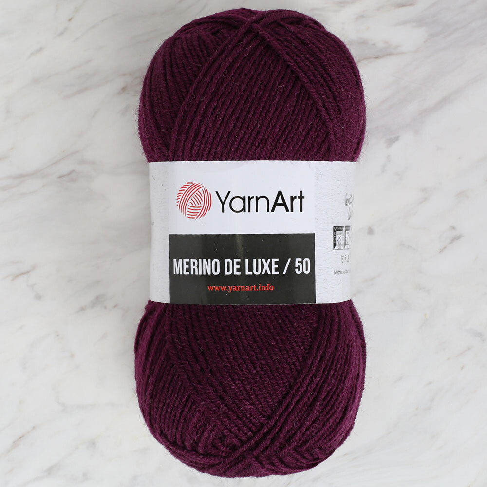 Yarnart Merino de Luxe / 50 Yarn, Aubergine - 10094