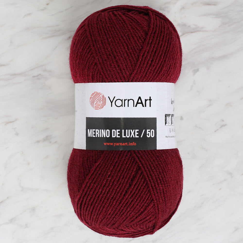 Yarnart Merino de Luxe / 50 Yarn, Claret - 577