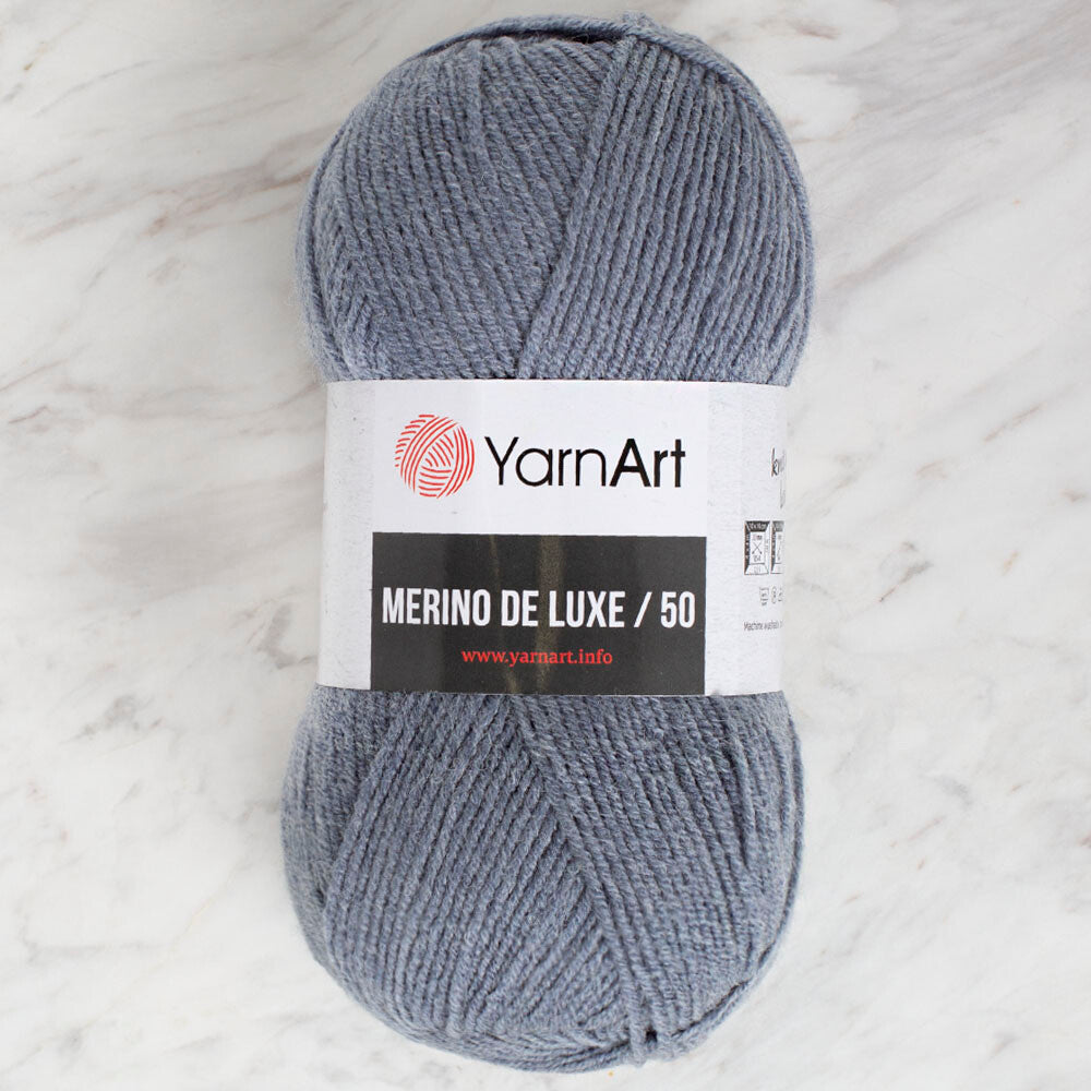 Yarnart Merino de Luxe / 50 Yarn, Blue - 3864