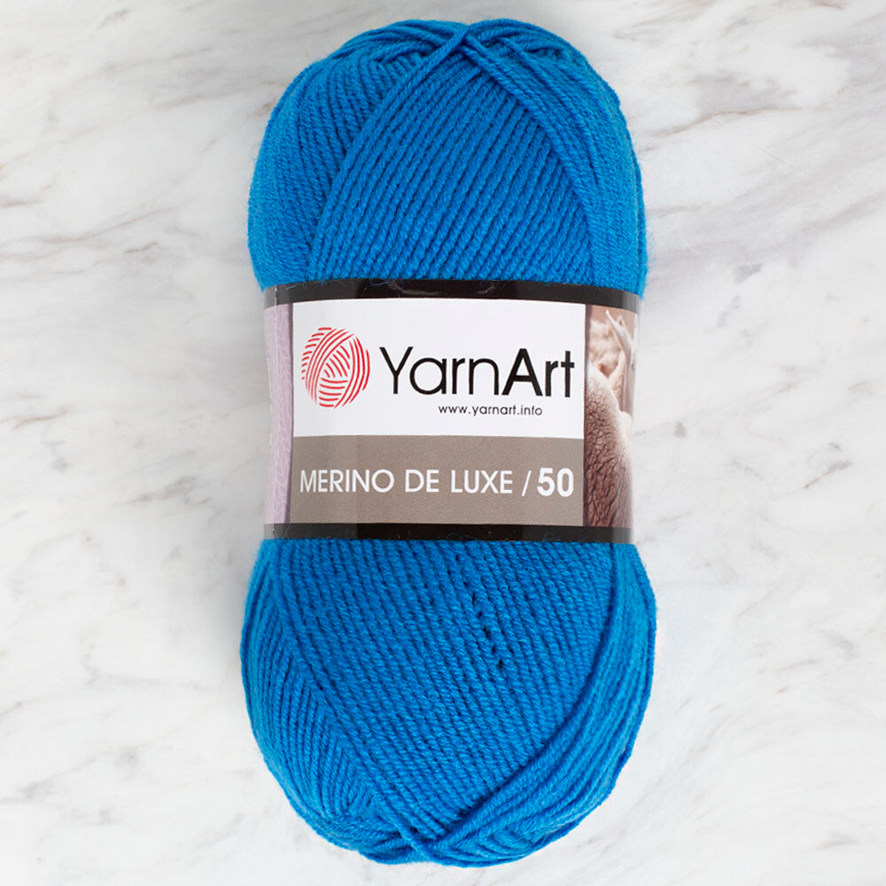 Yarnart Merino de Luxe / 50 Yarn, Blue - 3040