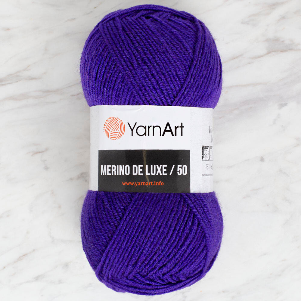 Yarnart Merino de Luxe / 50 Yarn, Dark Purple - 556