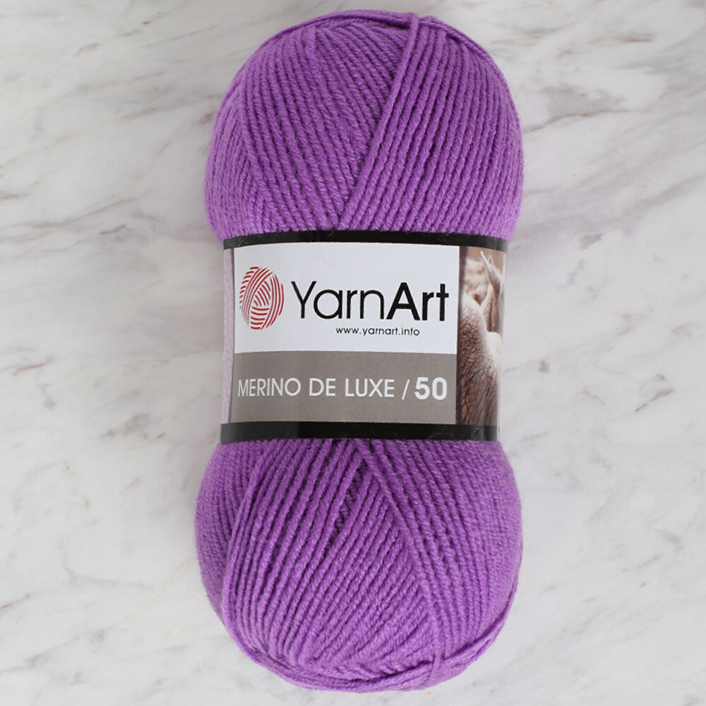 Yarnart Merino de Luxe / 50 Yarn, Purple - 9561