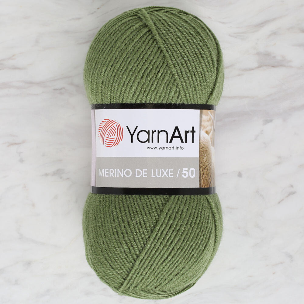 Yarnart Merino de Luxe / 50 Yarn, Green - 098