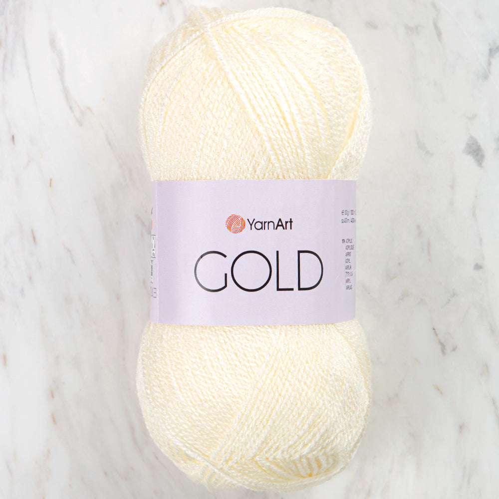 Yarnart GOLD Knitting Yarn, Cream - 9525