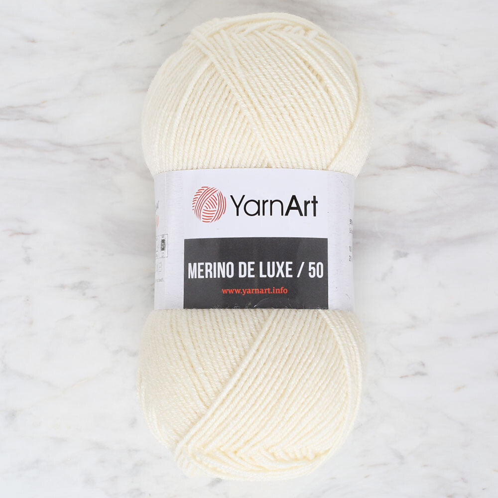 Yarnart Merino de Luxe / 50 Yarn, Cream - 502