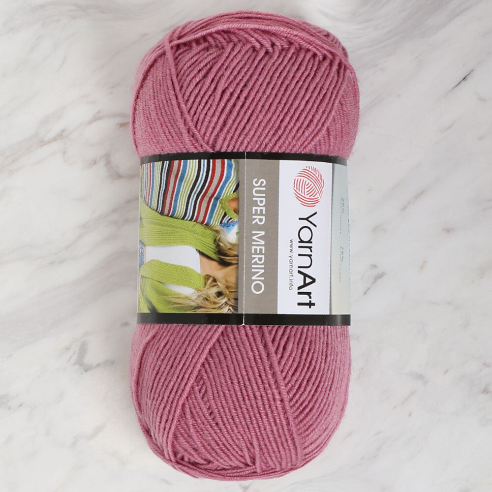 Yarnart Super Merino Yarn, Dusty Rose - 275