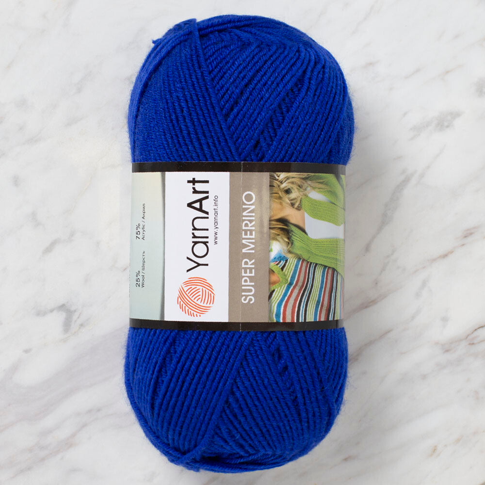 Yarnart Super Merino Yarn, Saxe Blue - 152