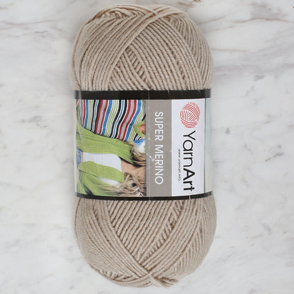 Yarnart Super Merino Yarn, Beige - 383