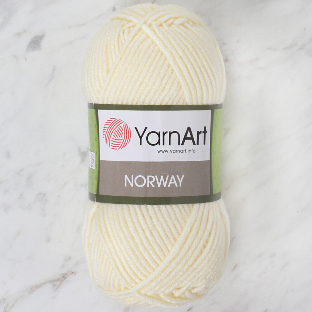  YarnArt Norway Knitting Yarn, Cream - 851