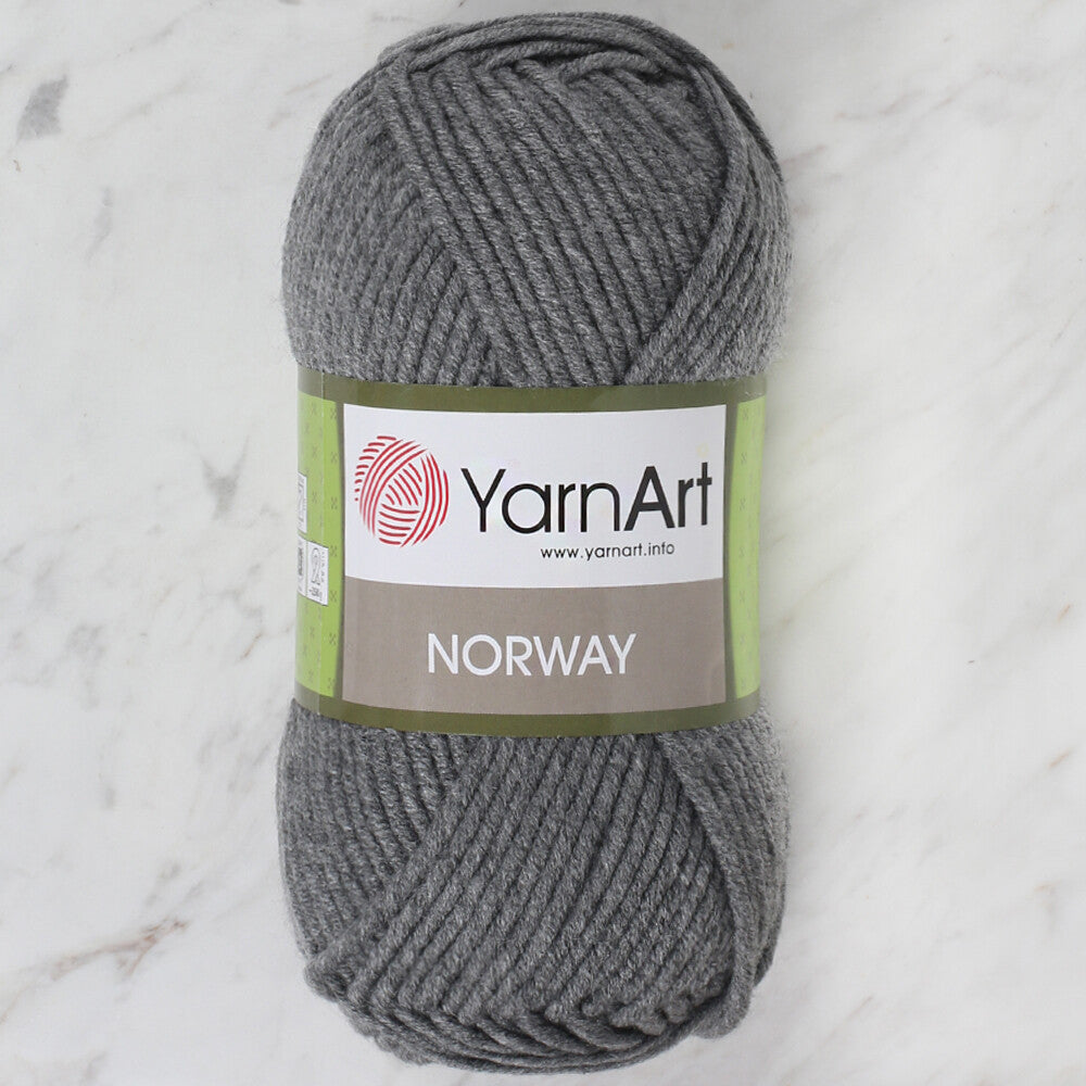 YarnArt Norway Knitting Yarn, Dark Grey - 24