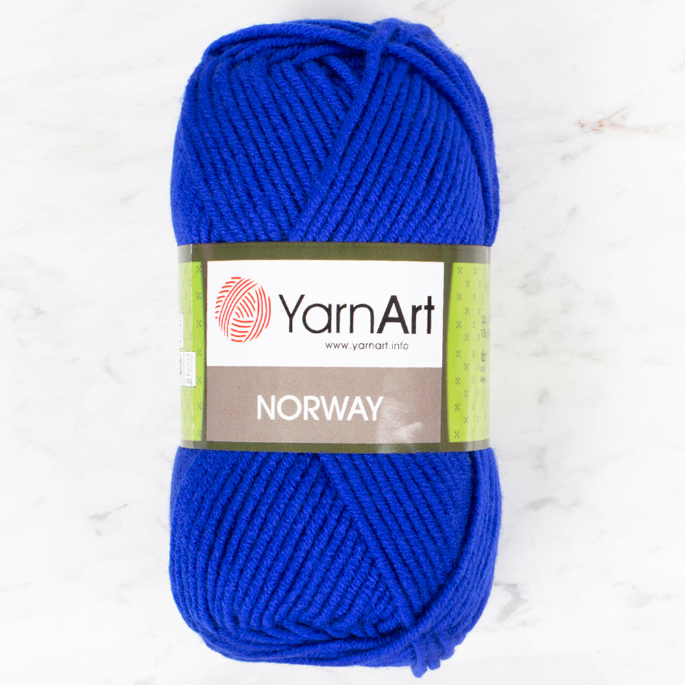 YarnArt Norway Knitting Yarn, Saxe Blue - 64