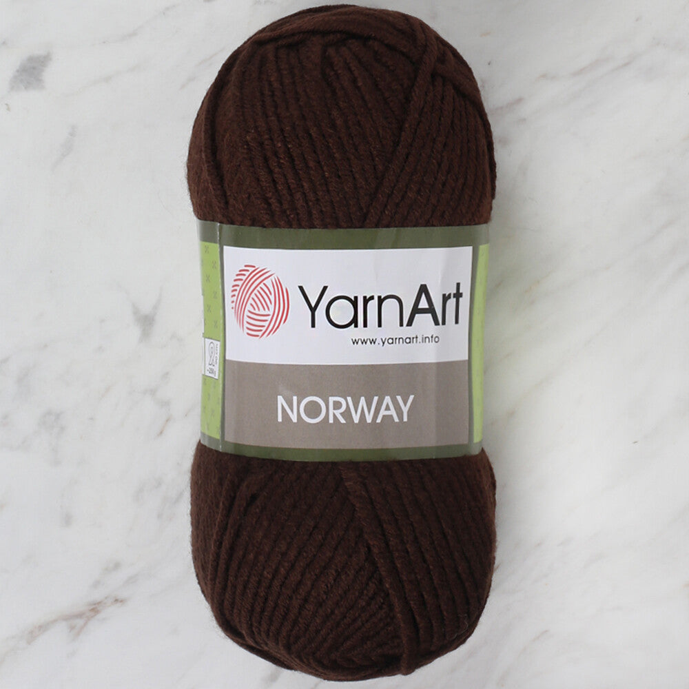  YarnArt Norway Knitting Yarn, Brown - 217