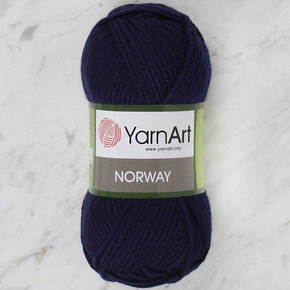  YarnArt Norway Knitting Yarn, Navy Blue - 227