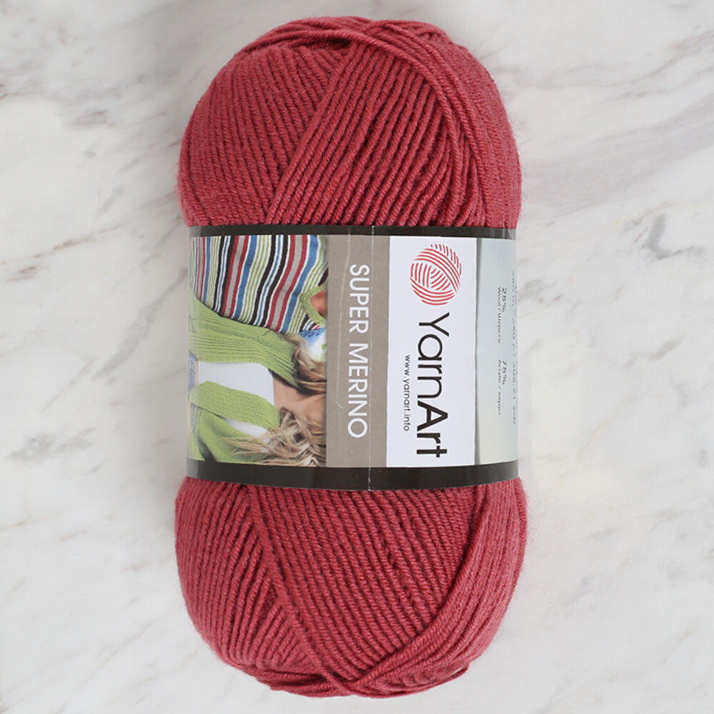 Yarnart Super Merino Yarn, Dusty Rose - 570