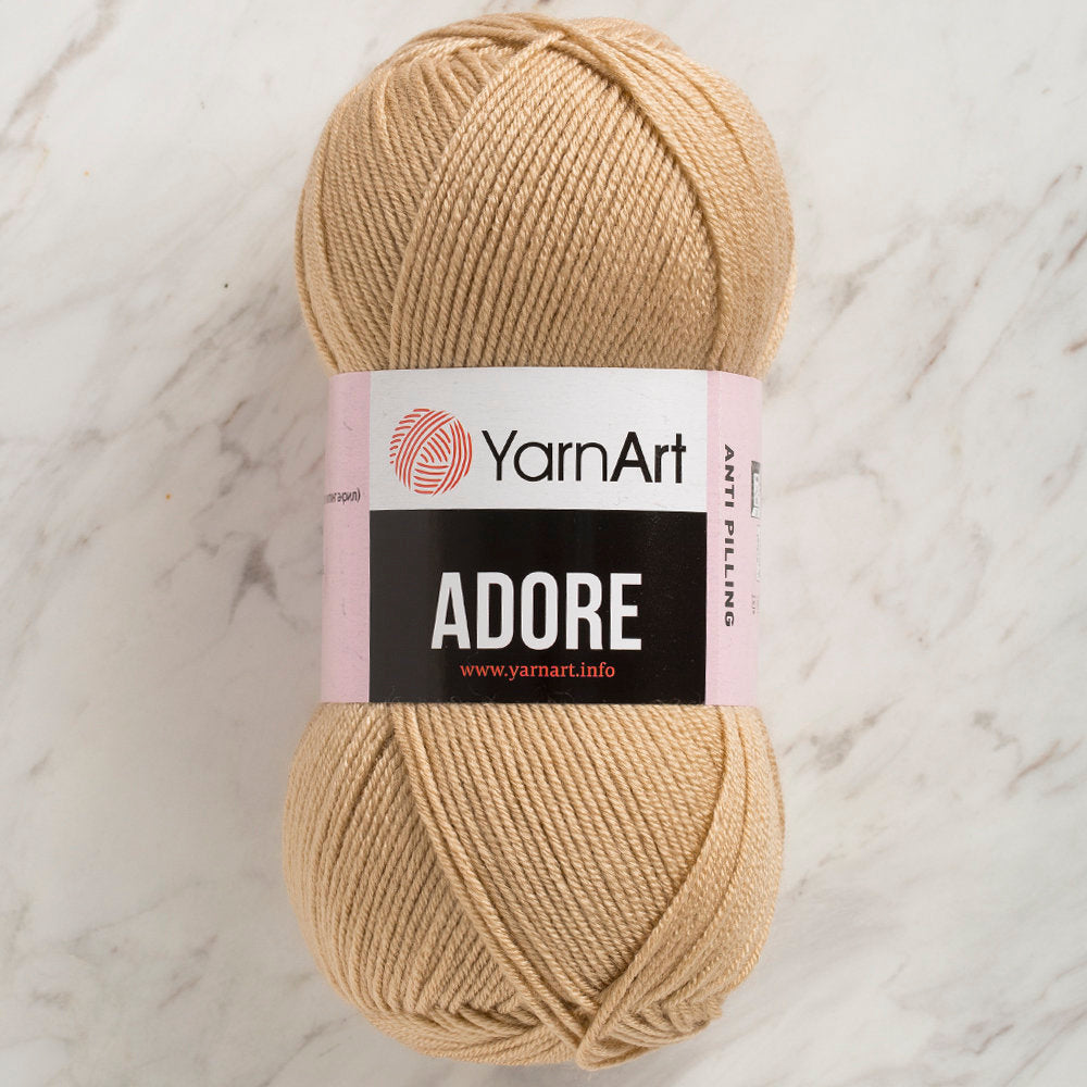 YarnArt Adore Anti-Pilling Yarn, Beige - 336