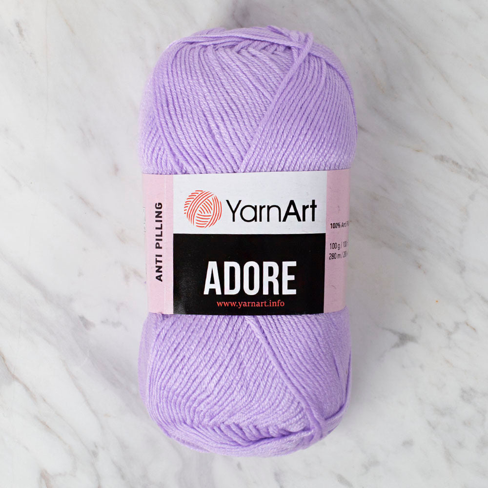 YarnArt Adore Anti-Pilling Yarn, Lilac - 337