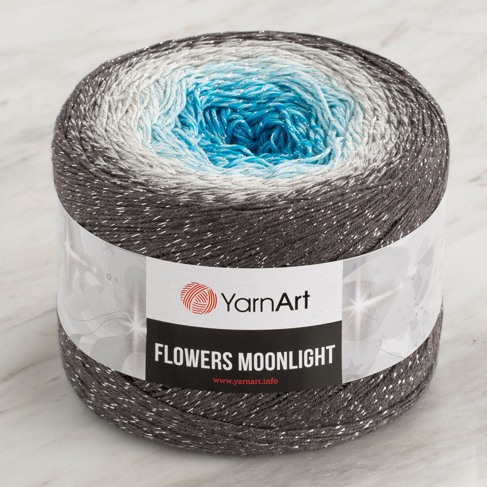 YarnArt Flowers Moonlight Cotton Lurex (Glitter) Gradient Yarn - 3251