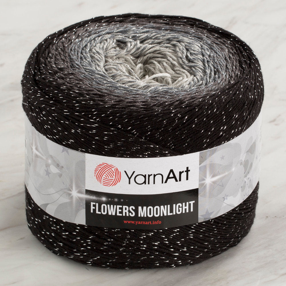 YarnArt Flowers Moonlight Cotton Lurex (Glitter) Gradient Yarn - 3253