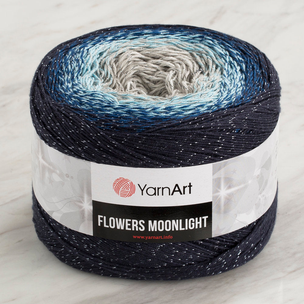 YarnArt Flowers Moonlight Cotton Lurex (Glitter) Gradient Yarn - 3261