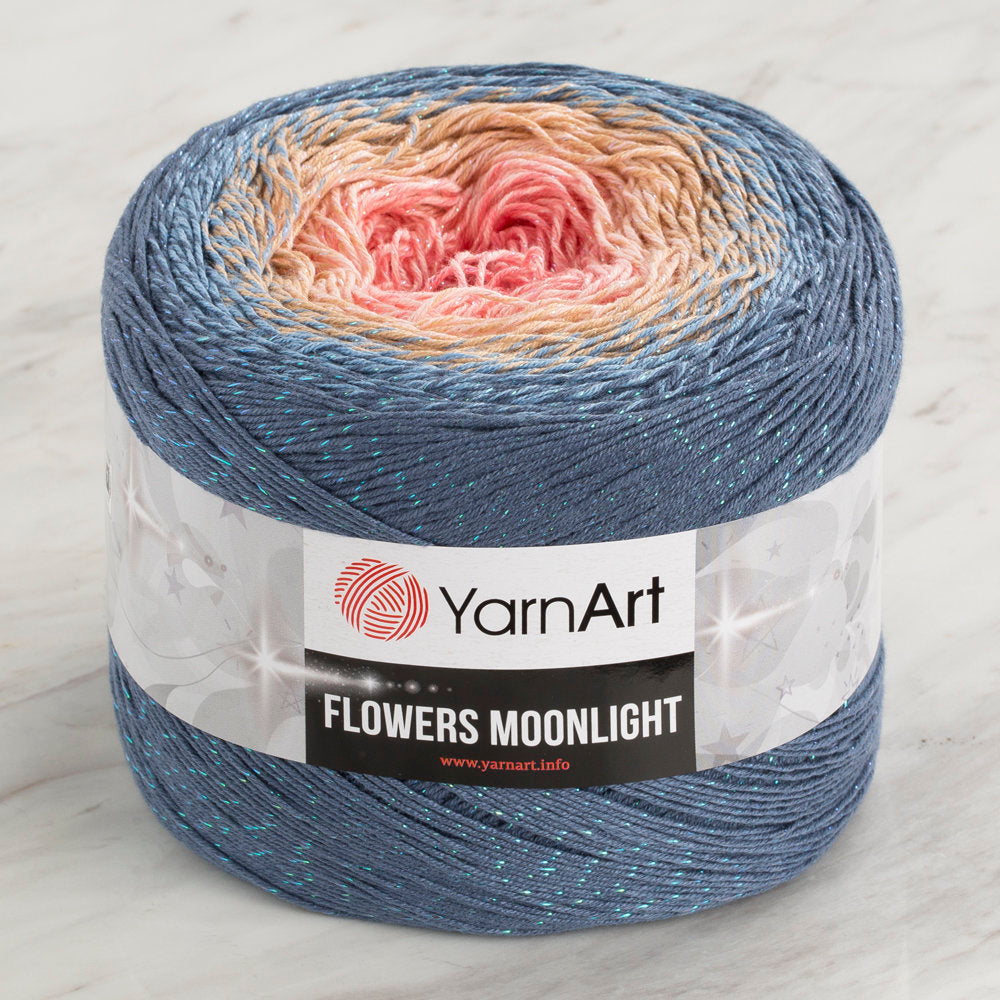 YarnArt Flowers Moonlight Cotton Lurex (Glitter) Gradient Yarn - 3262