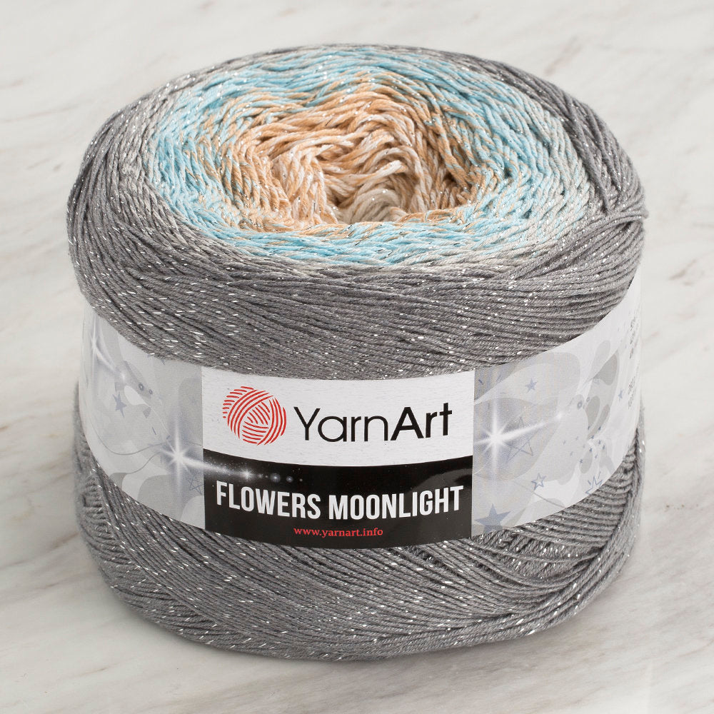 YarnArt Flowers Moonlight Cotton Lurex (Glitter) Gradient Yarn - 3268