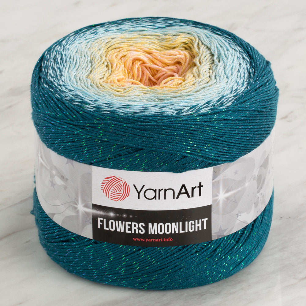YarnArt Flowers Moonlight Cotton Lurex (Glitter) Gradient Yarn - 3270