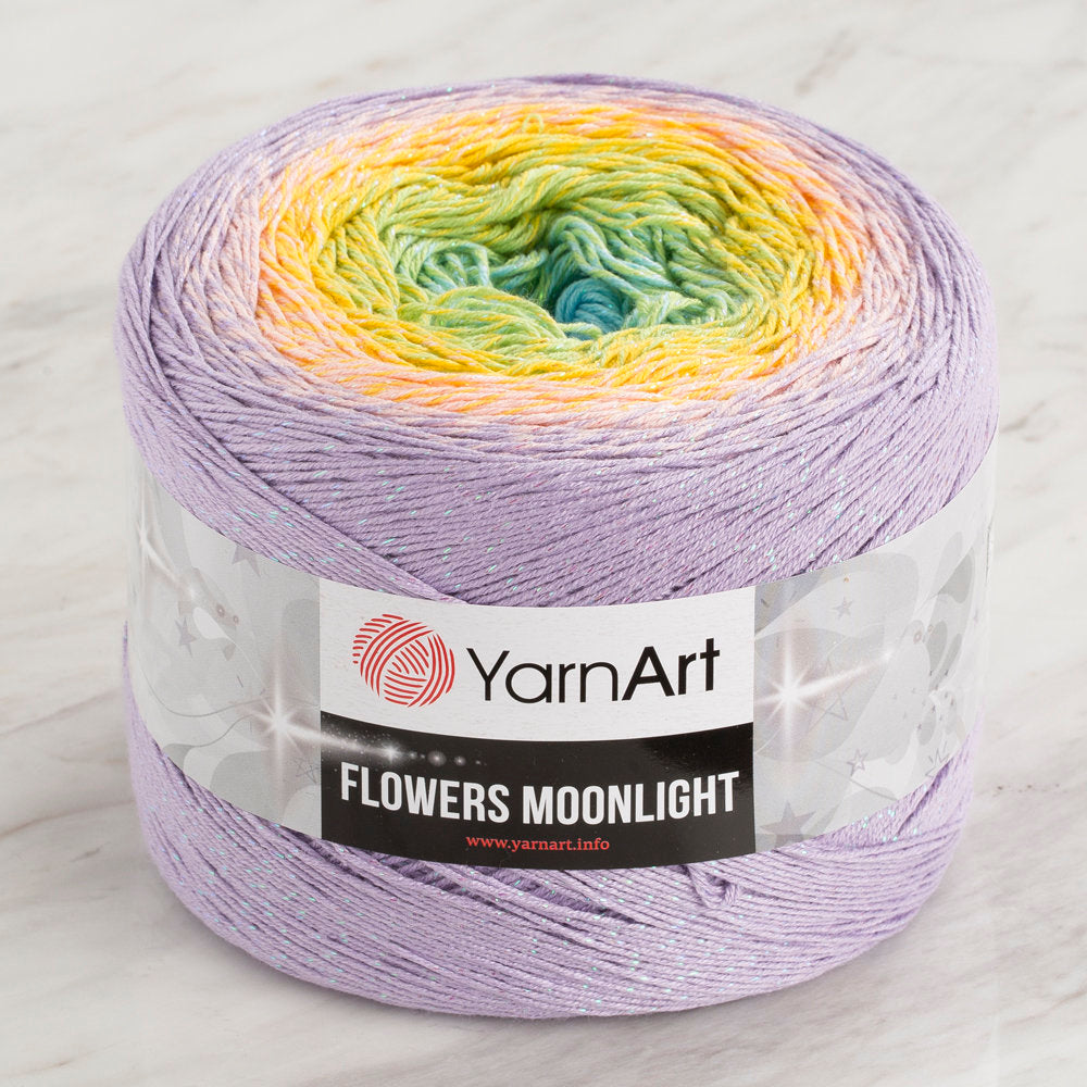 YarnArt Flowers Moonlight Cotton Lurex (Glitter) Gradient Yarn - 3285