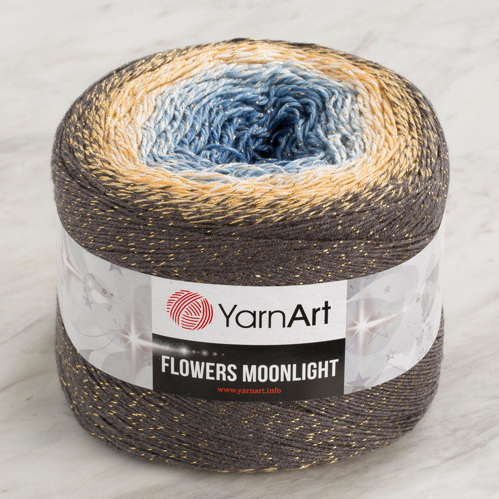 YarnArt Flowers Moonlight Cotton Lurex (Glitter) Gradient Yarn - 3287