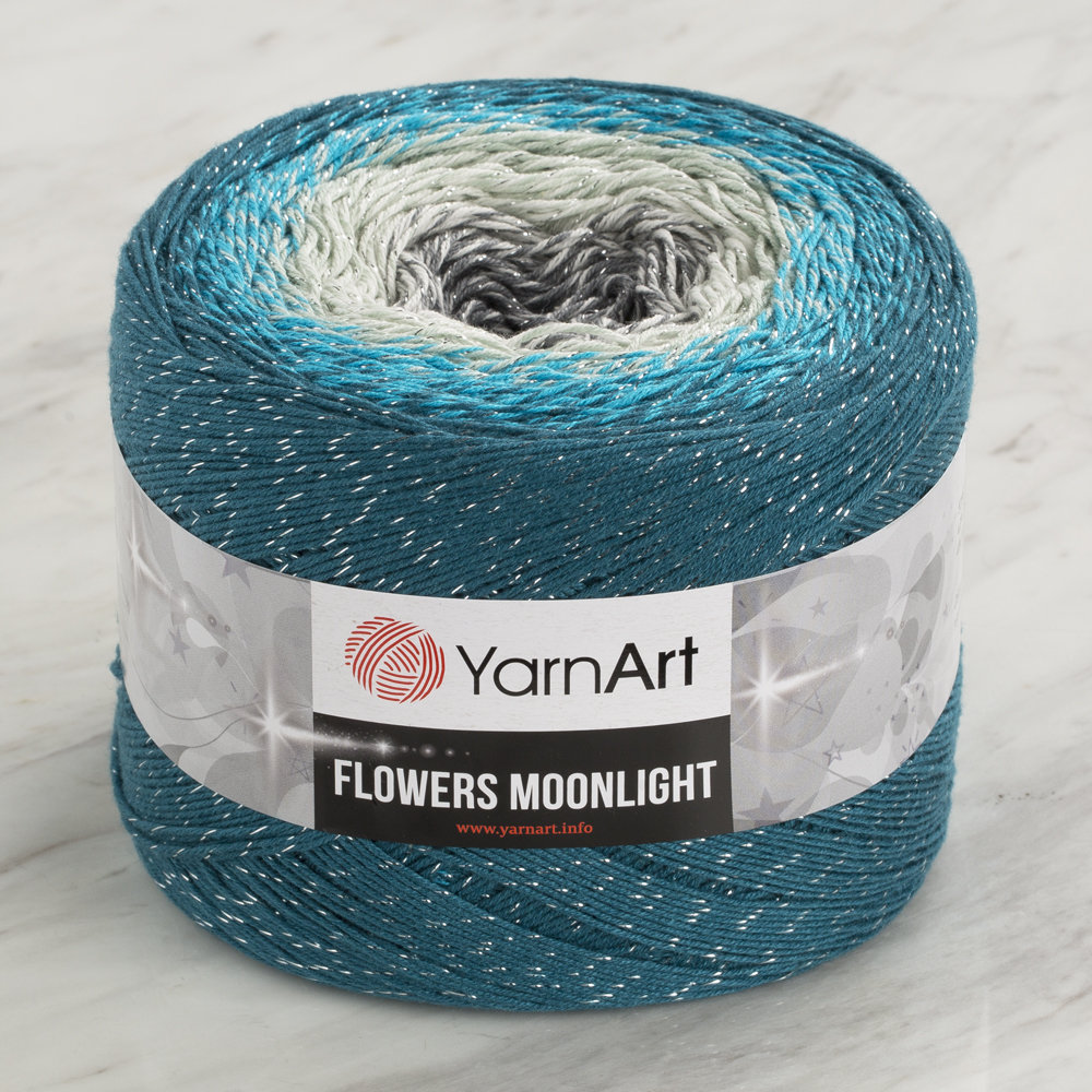 YarnArt Flowers Moonlight Cotton Lurex (Glitter) Gradient Yarn - 3289