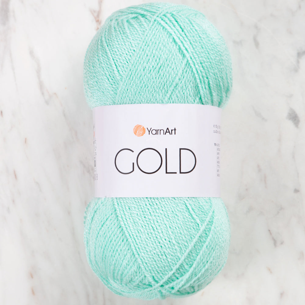 Yarnart GOLD Knitting Yarn, Mint Green - 9856