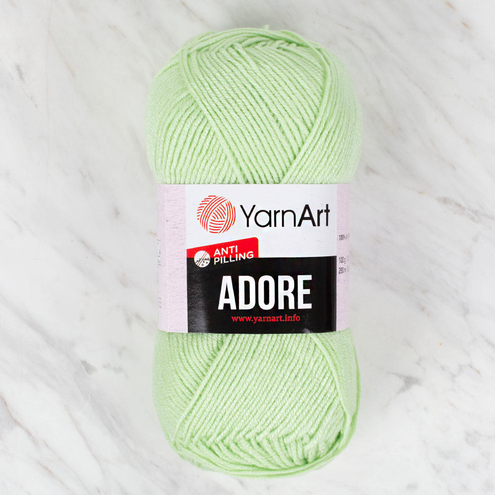 YarnArt Adore Anti-Pilling Yarn, Light Green - 359