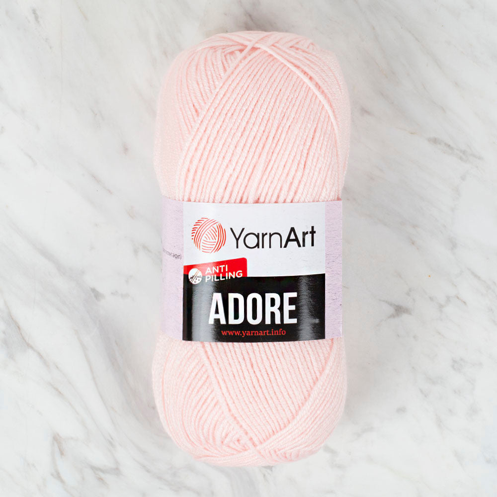 YarnArt Adore Anti-Pilling Yarn, Light Salmon - 360