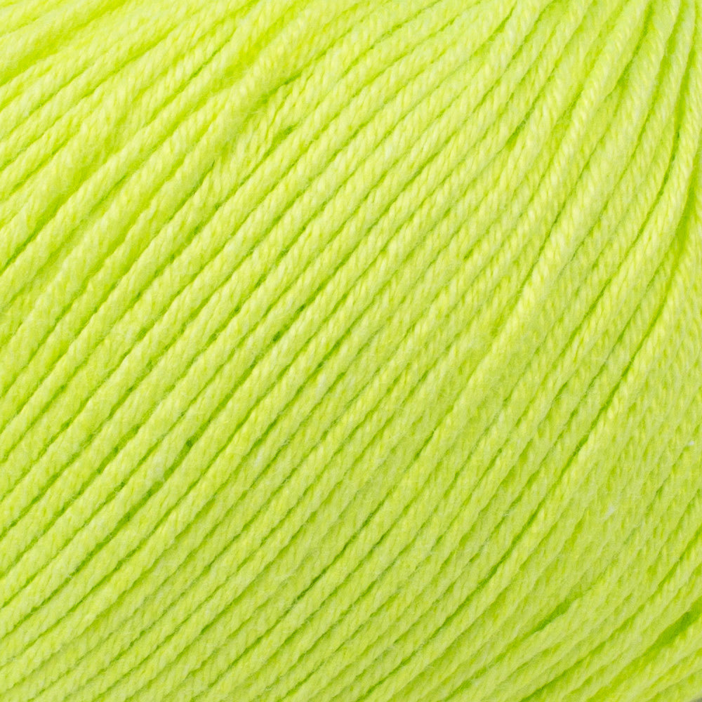 YarnArt Baby Cotton Neon Knitting Yarn, Yellow - 430