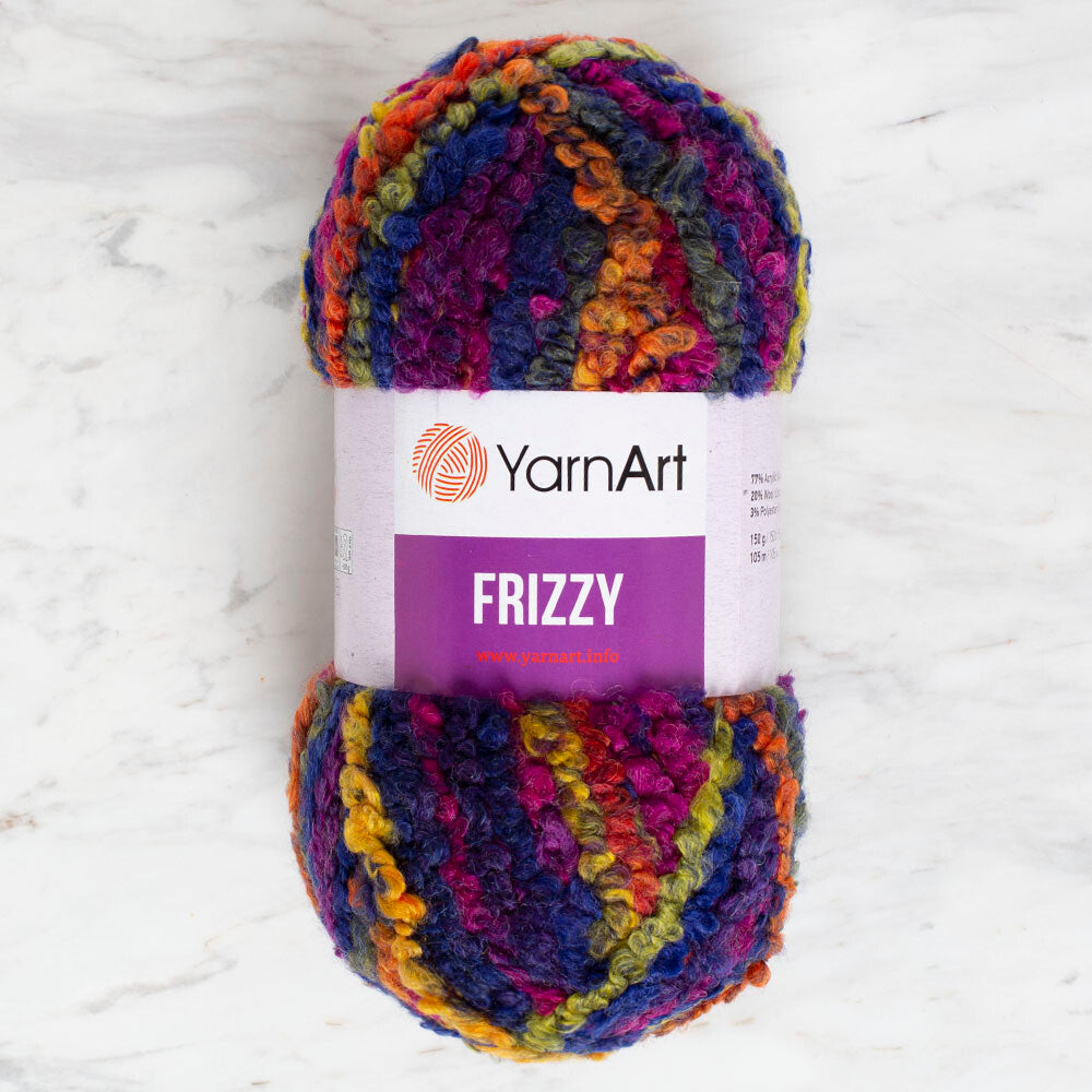 Yarnart Frizzy Yarn, Variegated - 413