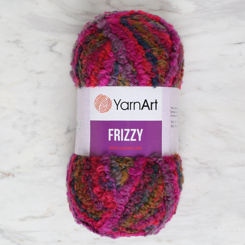 Yarnart Frizzy Yarn, Variegated - 414