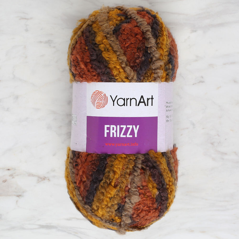 Yarnart Frizzy Yarn, Variegated - 415