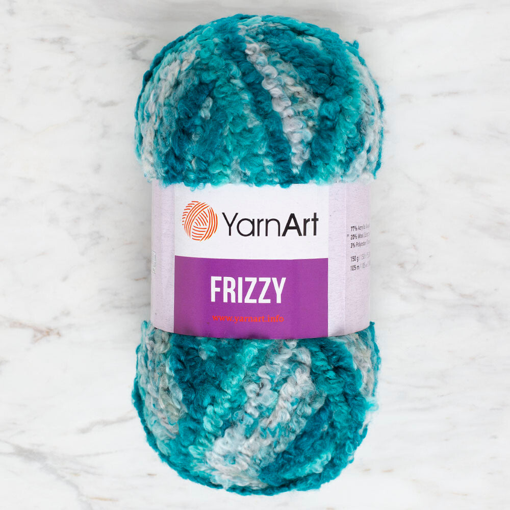 Yarnart Frizzy Yarn, Variegated - 417