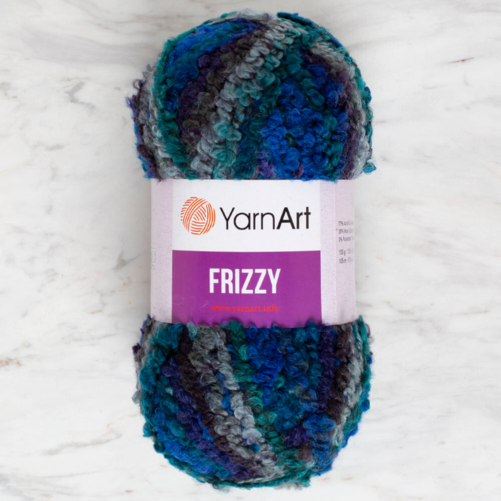 Yarnart Frizzy Yarn, Variegated - 418