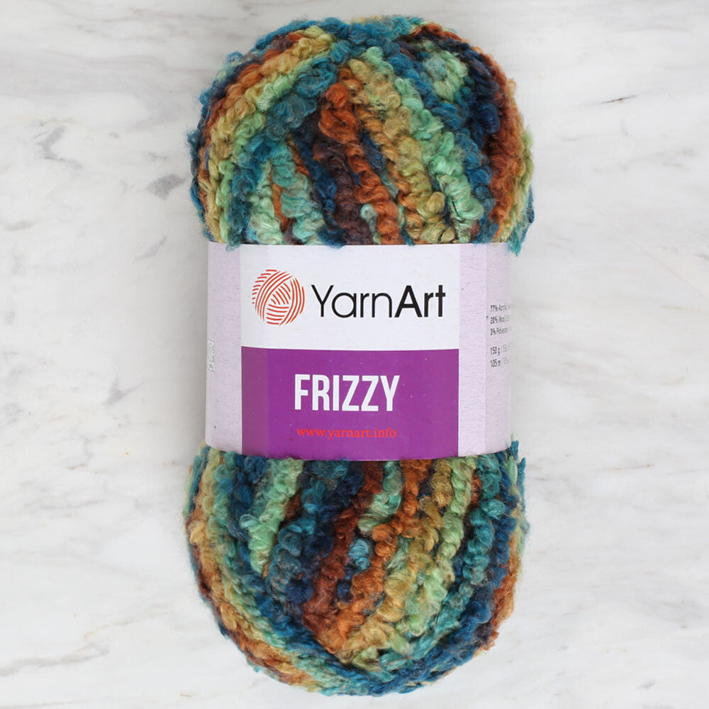 Yarnart Frizzy Yarn, Variegated - 419