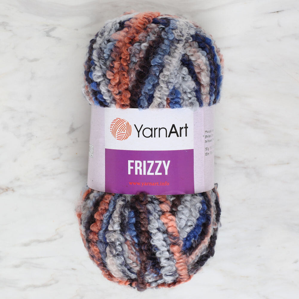 Yarnart Frizzy Yarn, Variegated - 420