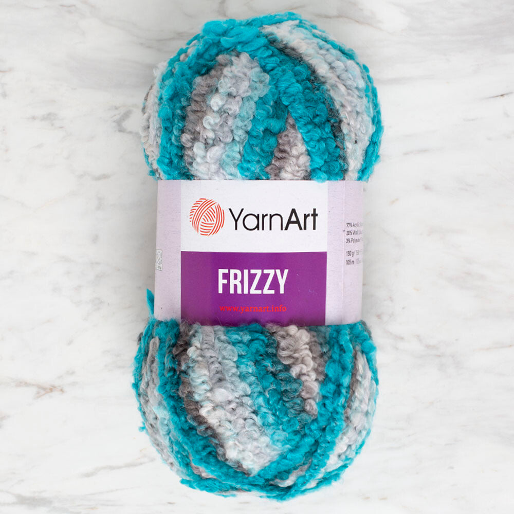 Yarnart Frizzy Yarn, Variegated - 421