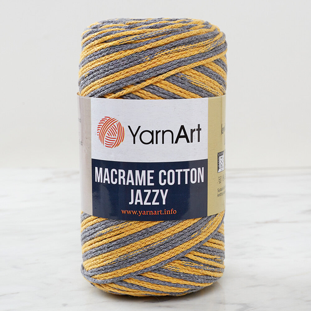 YarnArt Macrame Cotton Jazz Yarn, Variegated - 1203