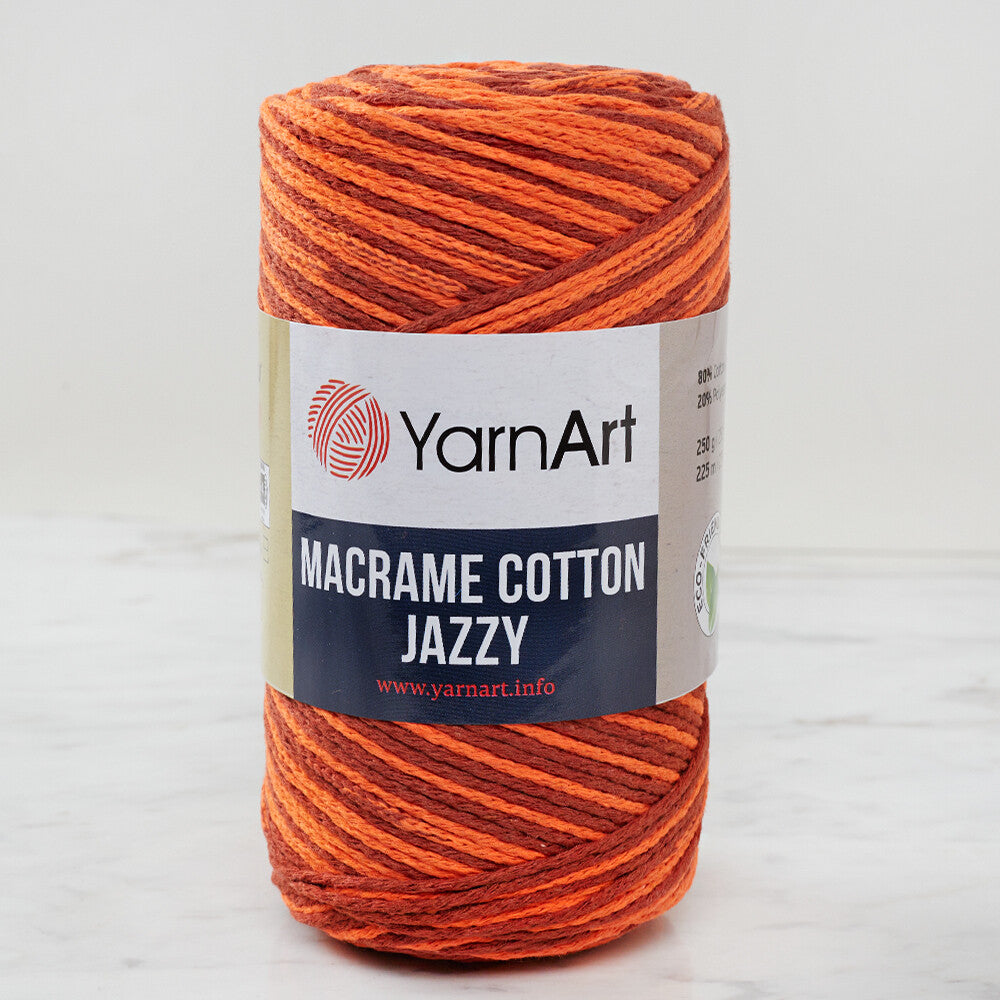 YarnArt Macrame Cotton Jazz Yarn, Variegated - 1219