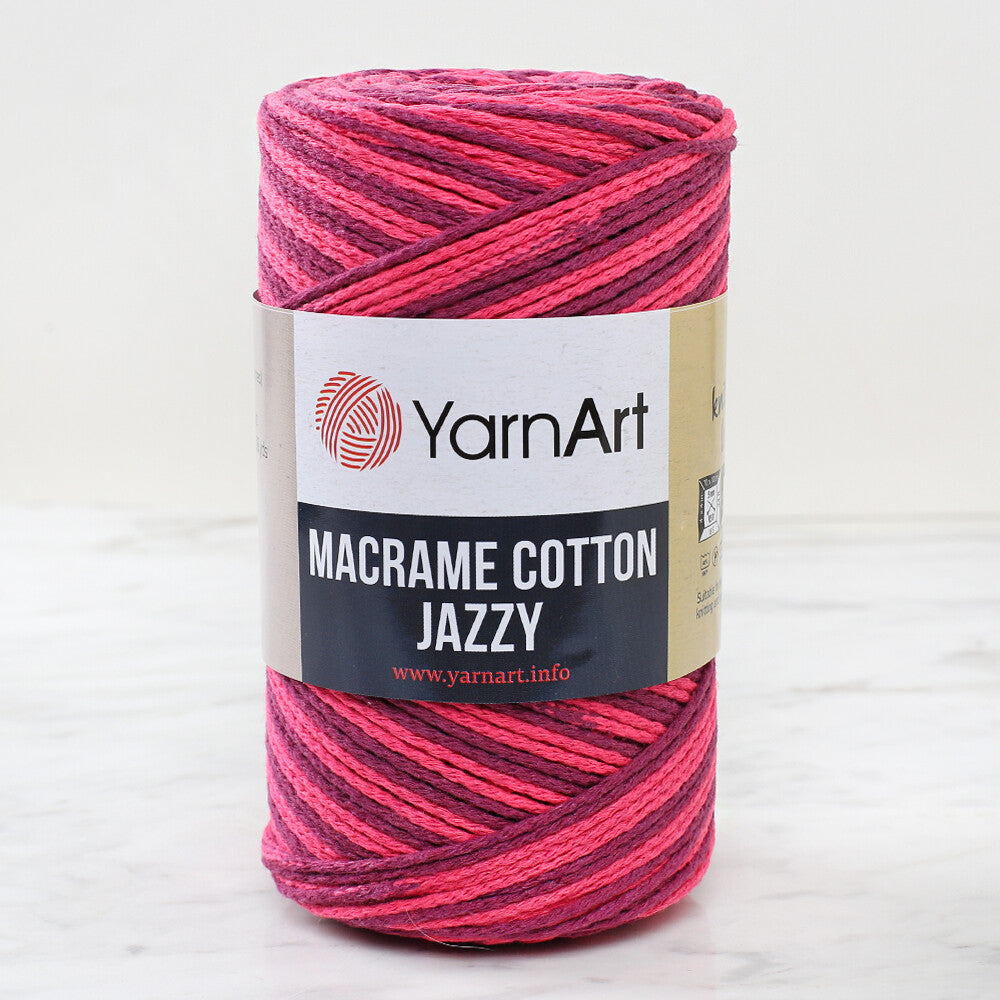 YarnArt Macrame Cotton Jazz Yarn, Variegated - 1220