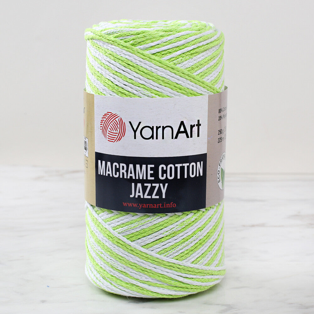 YarnArt Macrame Cotton Jazz Yarn, Variegated - 1221