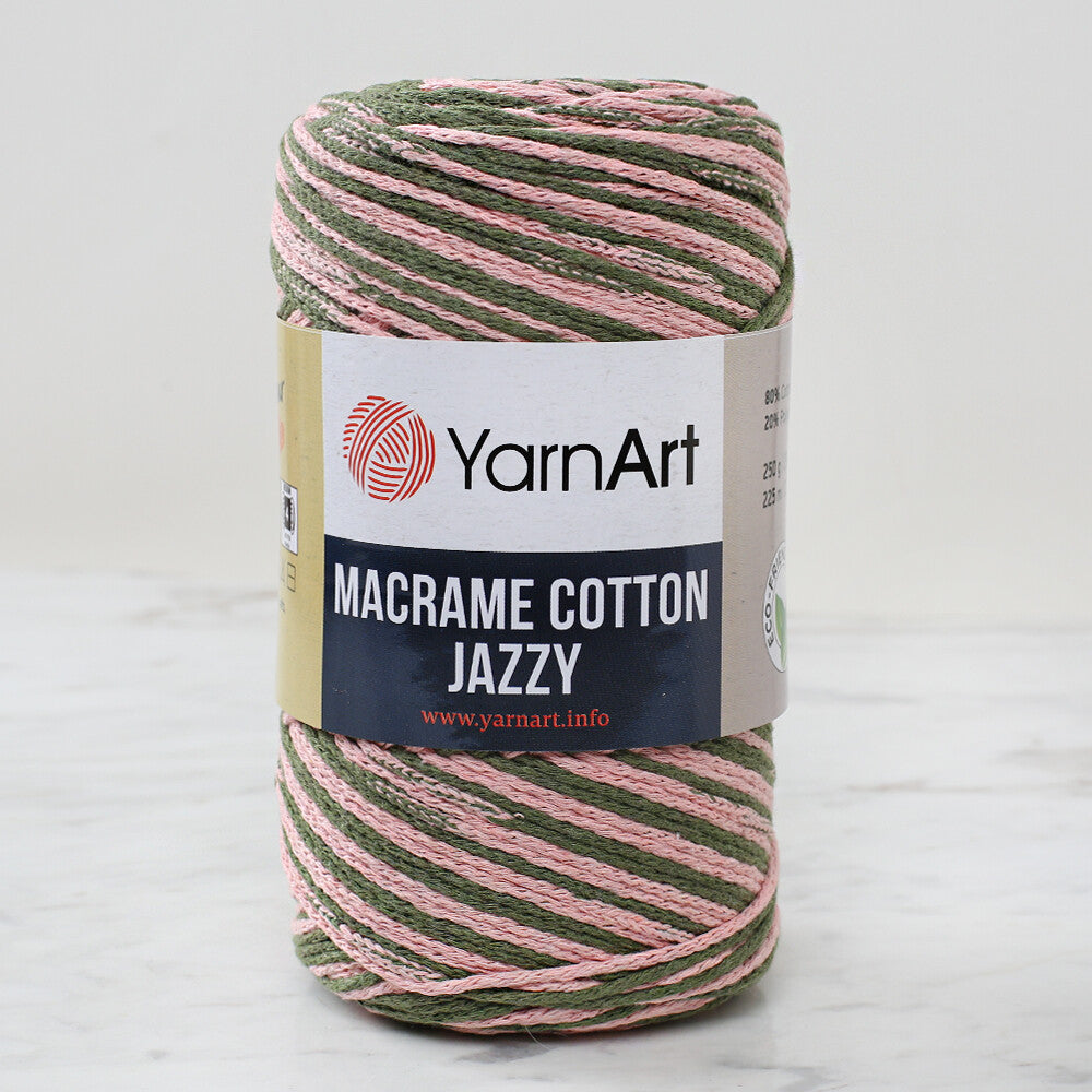 YarnArt Macrame Cotton Jazz Yarn, Variegated - 1223