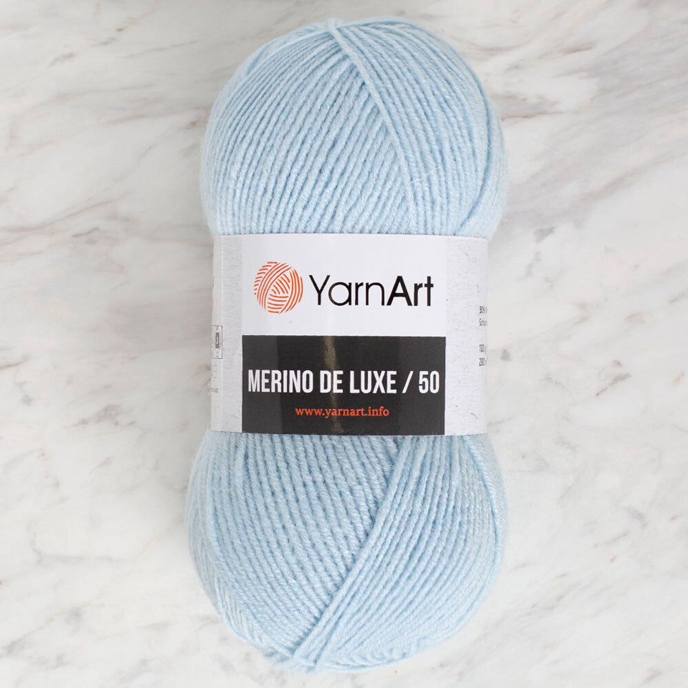 Yarnart Merino de Luxe / 50 Yarn, Baby Blue - 215-A