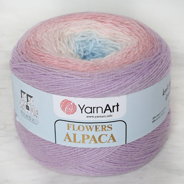 Yarnart Flowers Alpaca 250 Gr Knitting Yarn, Variegated - 405