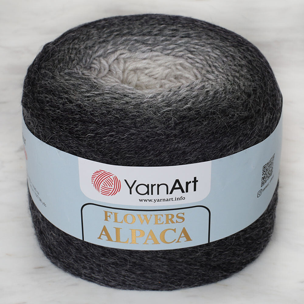 Yarnart Flowers Alpaca 250 Gr Knitting Yarn, Variegated - 410