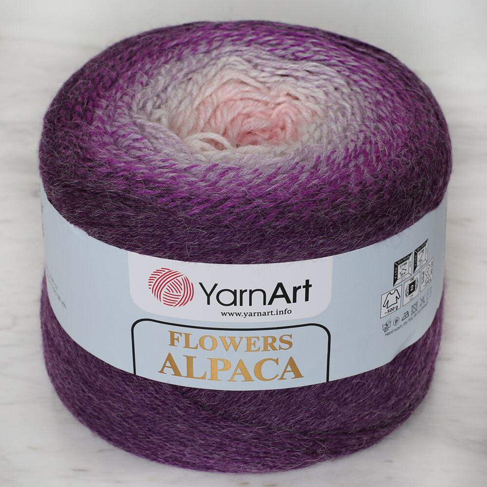 Yarnart Flowers Alpaca 250 Gr Knitting Yarn, Variegated - 427